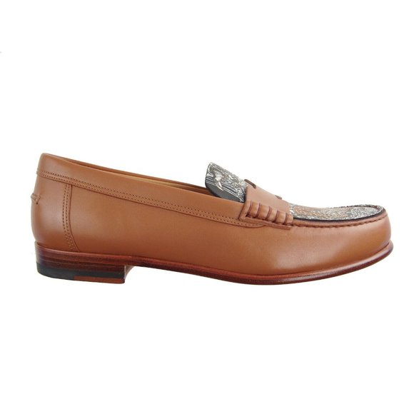 HERMES New Equateur Tatouage Kennedy Loafer Moccasins Shoes Made in Italy - Picture 7 of 16